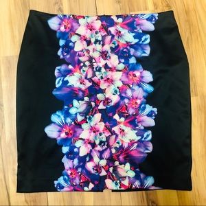 Express floral pencil skirt -E3